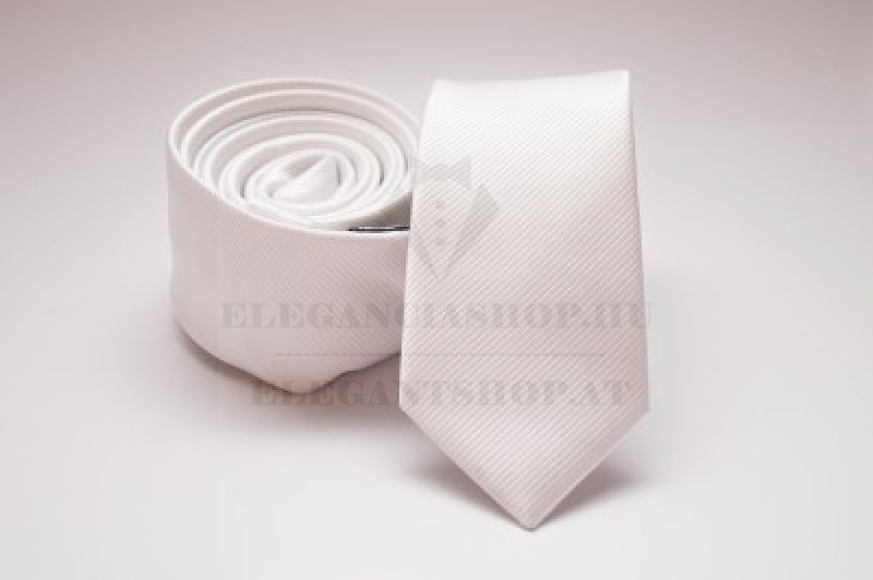    Prémium slim nyakkendő - Fehér