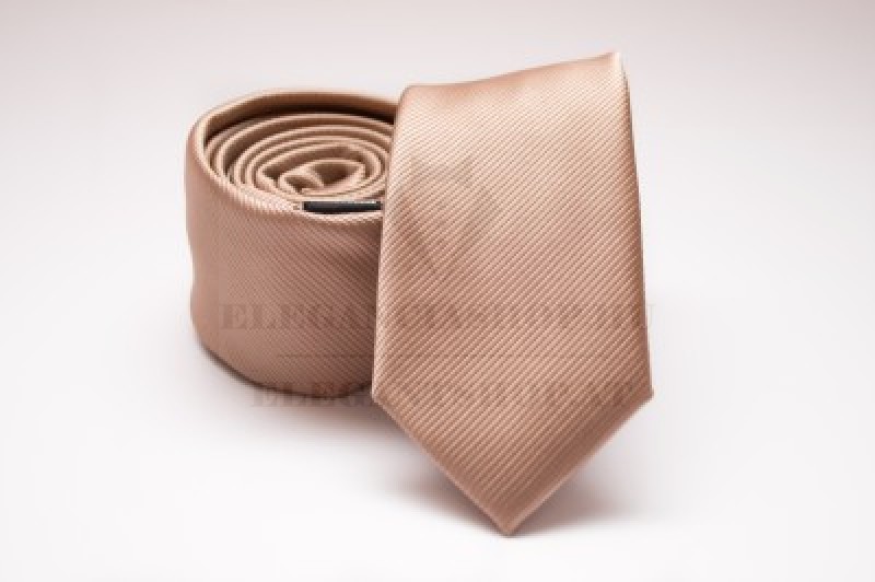    Prémium slim nyakkendő - Arany Egyszínű nyakkendő