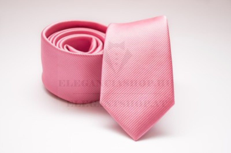    Prémium slim nyakkendő - Rózsaszín Egyszínű nyakkendő
