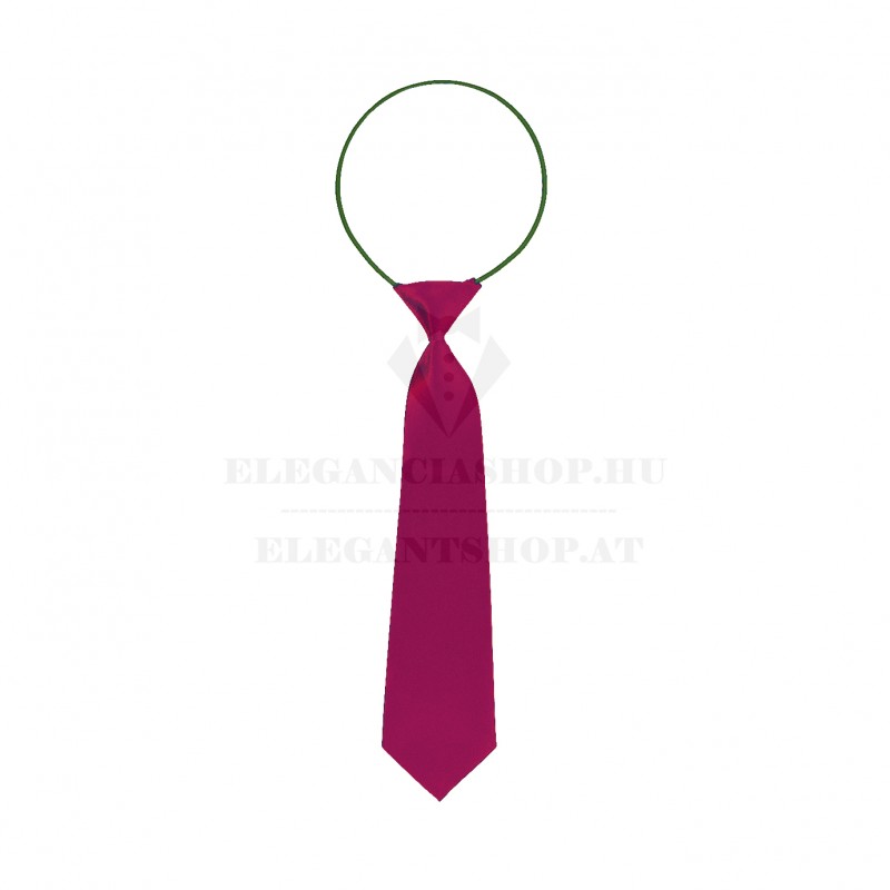    Gumis szatén gyereknyakkendő  - Burgundi