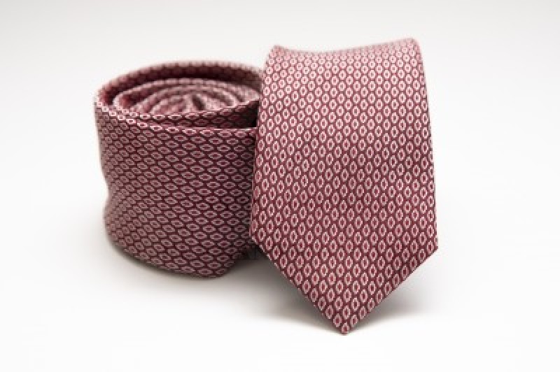   Prémium slim nyakkendő - Mályva pöttyös