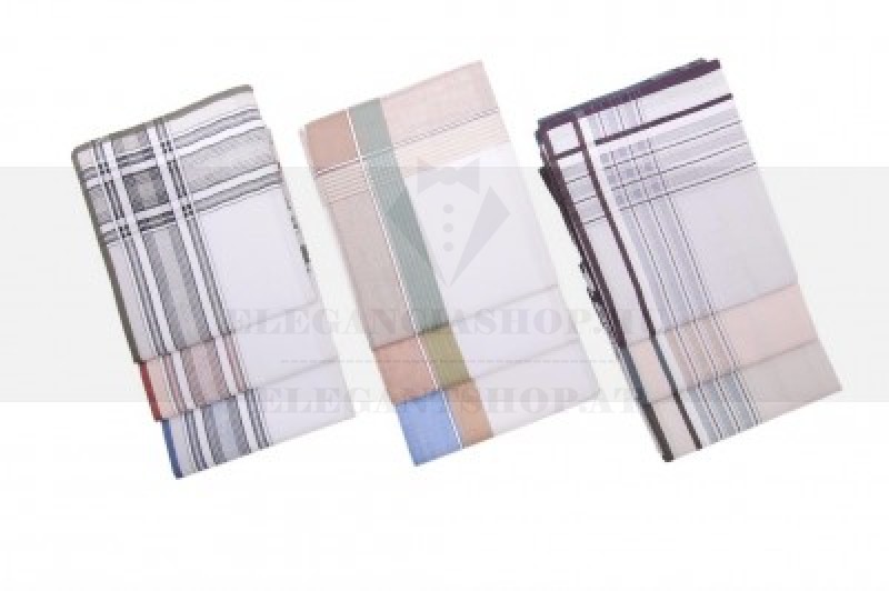     Zsebkendő szett világos színek - 6 db/csomag Pamut zsebkendő