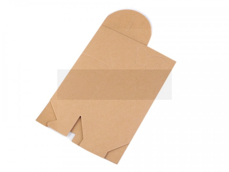 Papírdoboz natural lepkével - 10 db/csomag Ajándék csomagolás