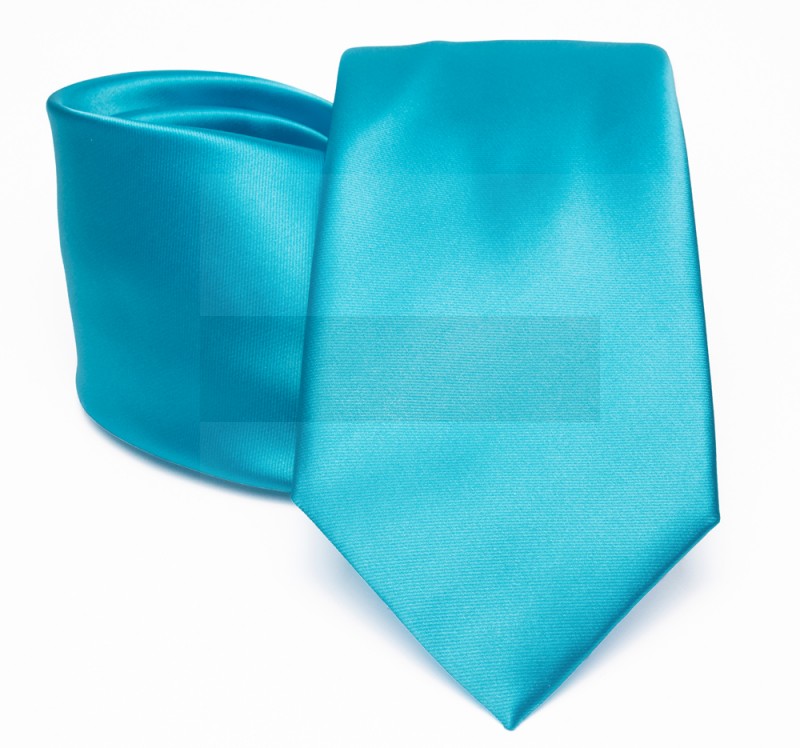 Prémium szatén nyakkendő - Tűrkíz