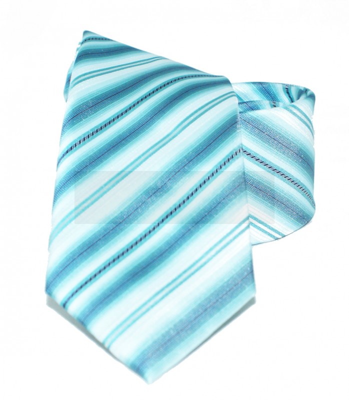    Newsmen gyerek nyakkendő - Türkíz csíkos Gyerek nyakkendők