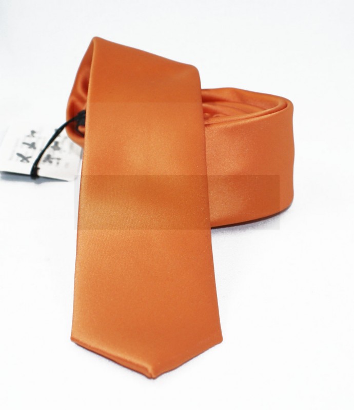                  NM slim szatén nyakkendő - Narancs