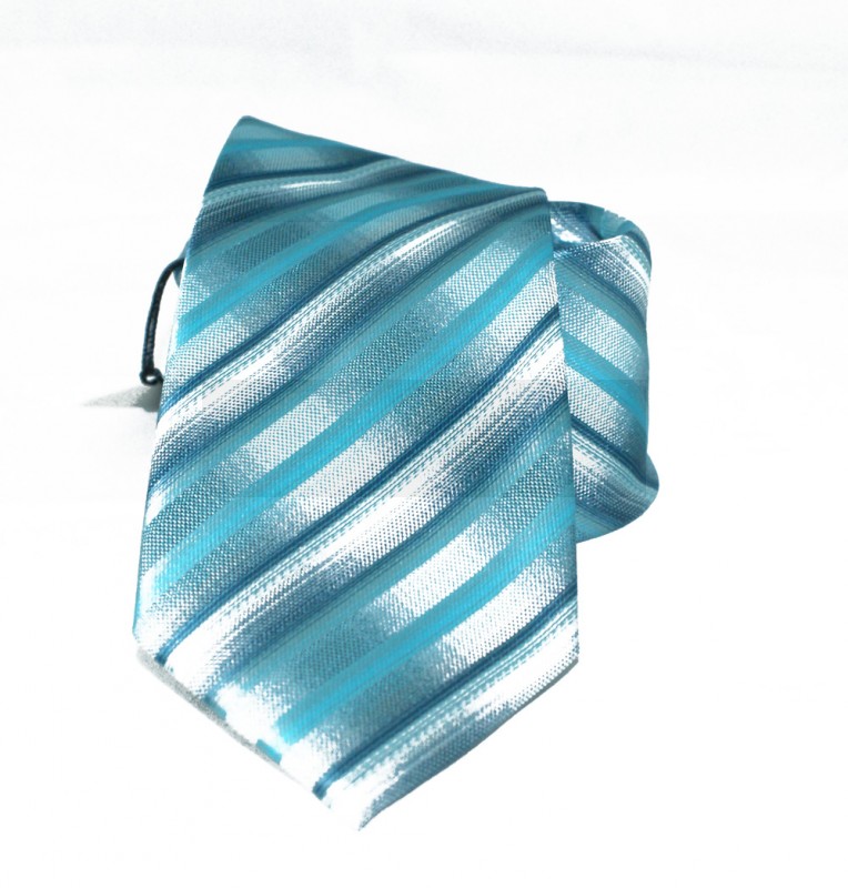                       NM classic nyakkendő - Tűrkíz csíkos