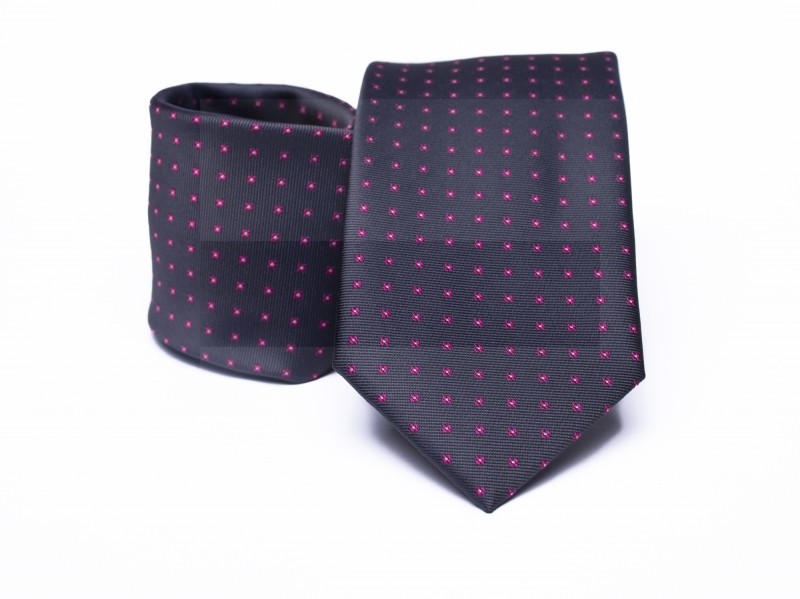   Prémium nyakkendő - Sötétkék pöttyös Aprómintás nyakkendő