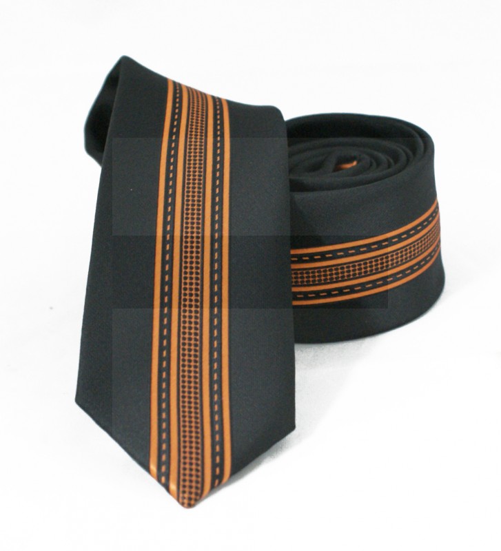                  NM slim nyakkendő - Óarany mintás
