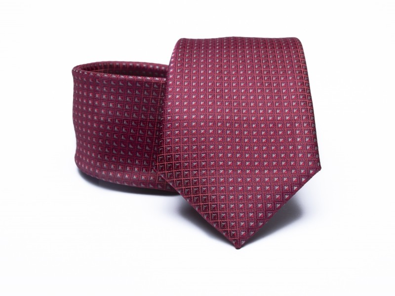    Prémium nyakkendő - Bordó aprómintás