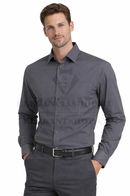 Newsmen h.u normál ing - Grafiszürke Normál fazon Newsmen h.u normál ing - Grafiszürke Normál fazon