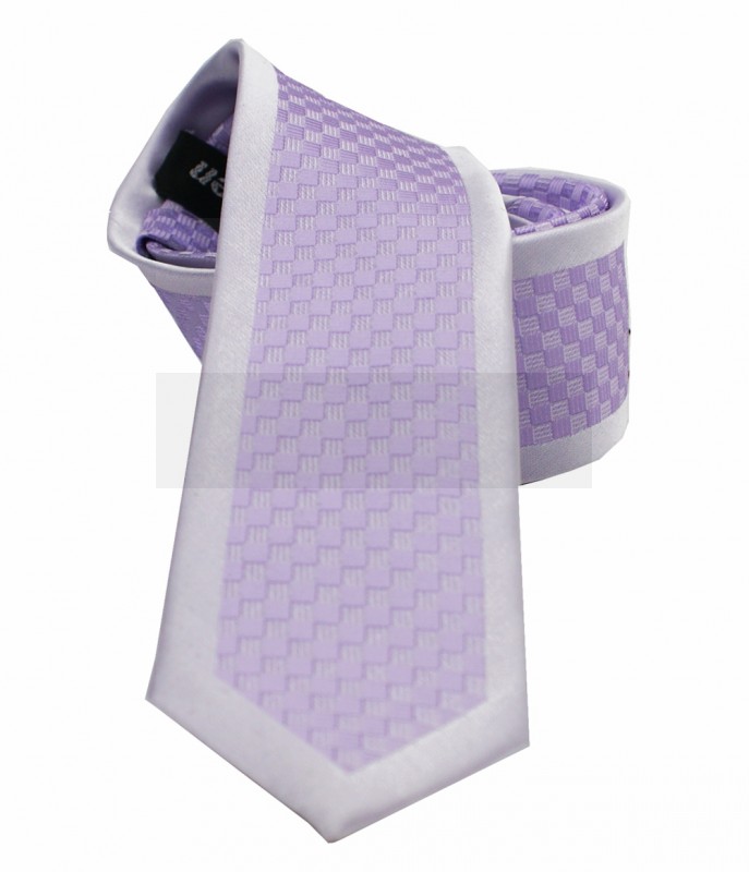                  NM slim nyakkendő - Lila kockás Mintás nyakkendők