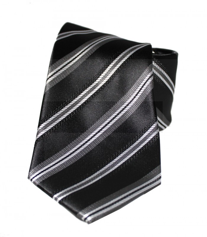                       NM classic nyakkendő - Fekete csíkos Csíkos nyakkendő