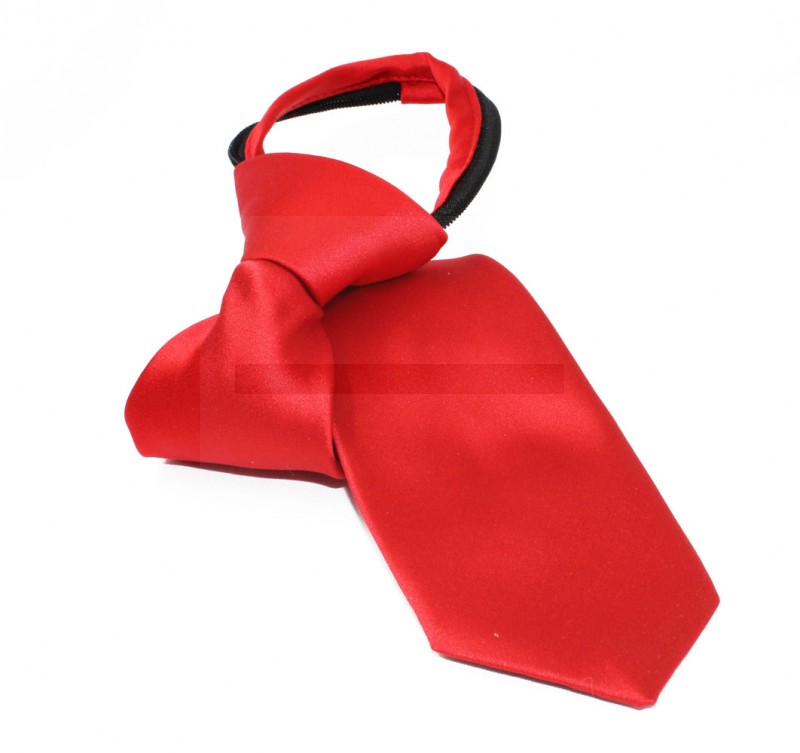   NM Állítható szatén gyerek/női nyakkendő - Piros Gyerek nyakkendők