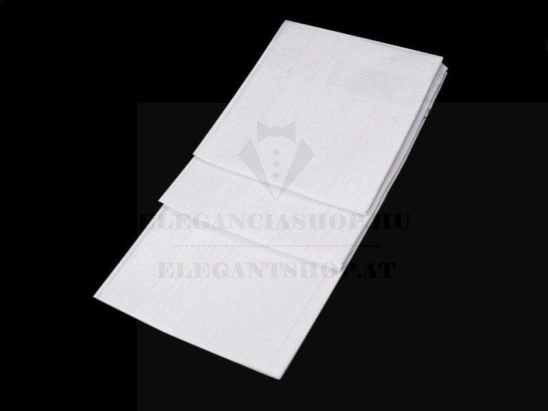     Zsebkendő szett fehér - 6 db/csomag Pamut zsebkendő