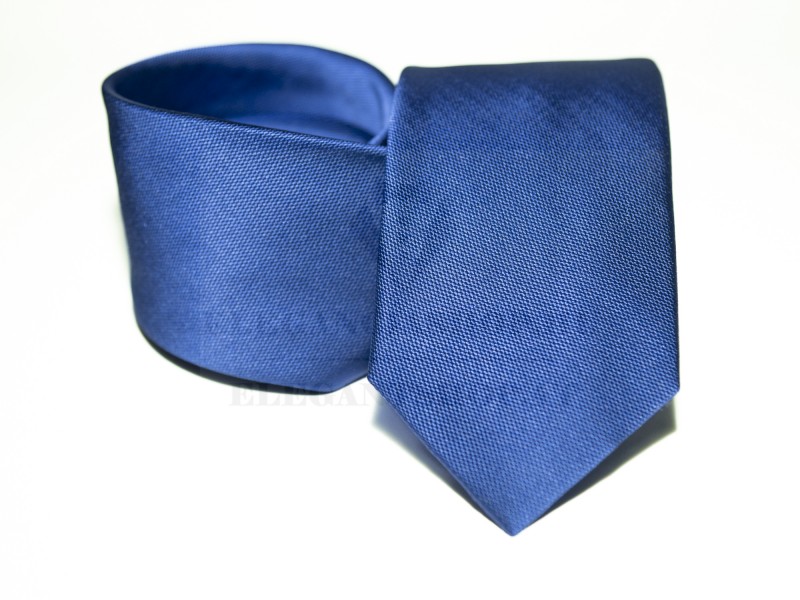 Prémium selyem nyakkendő - Azúrkék Egyszínű nyakkendő