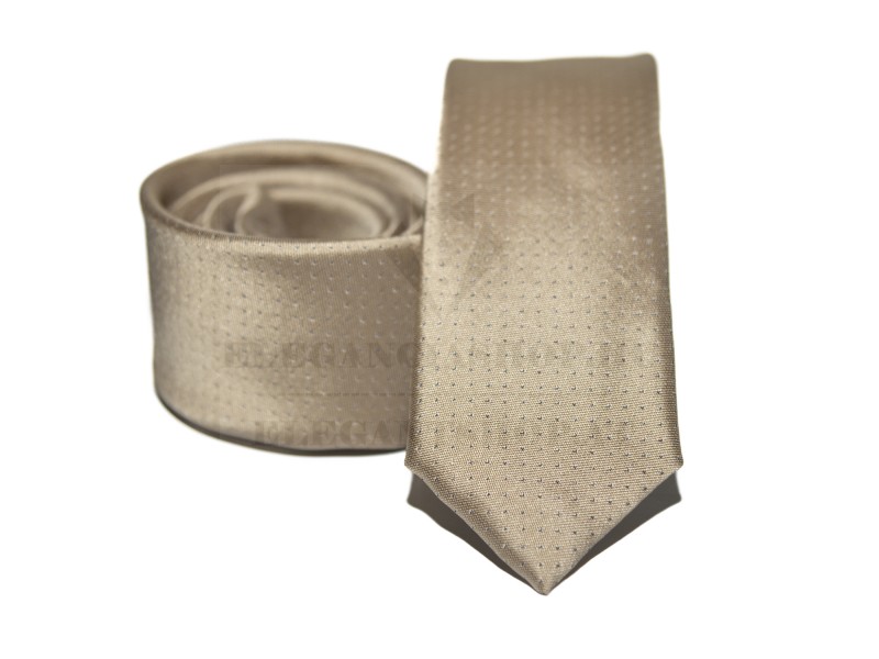 Prémium slim nyakkendő - Arany Egyszínű nyakkendő