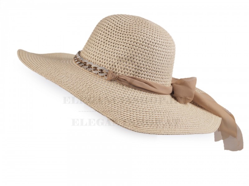   Női nyári szalma kalap - Bézs Női kalap, sapka
