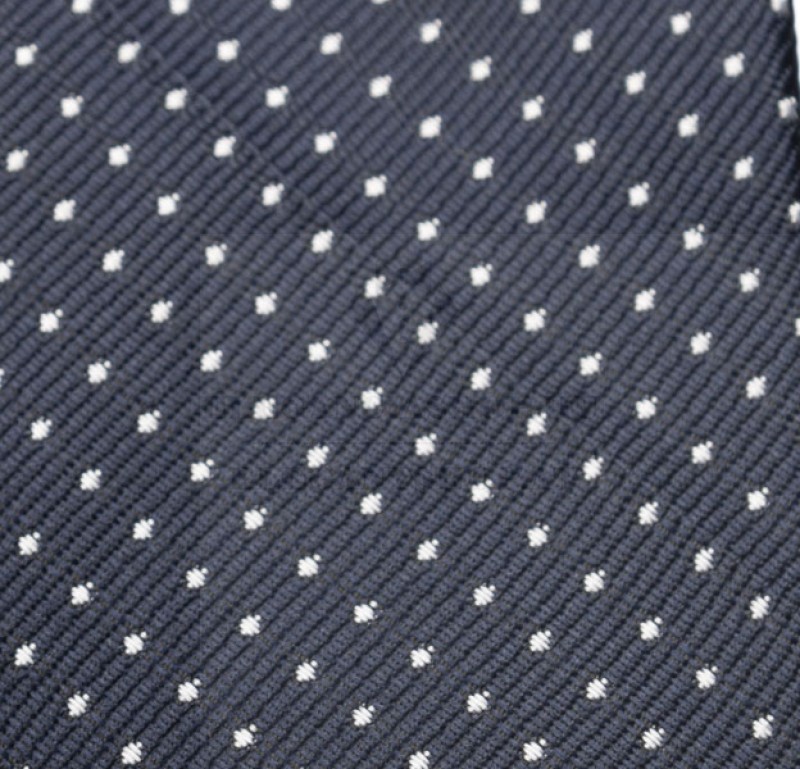    Prémium slim nyakkendő - Kék pöttyös