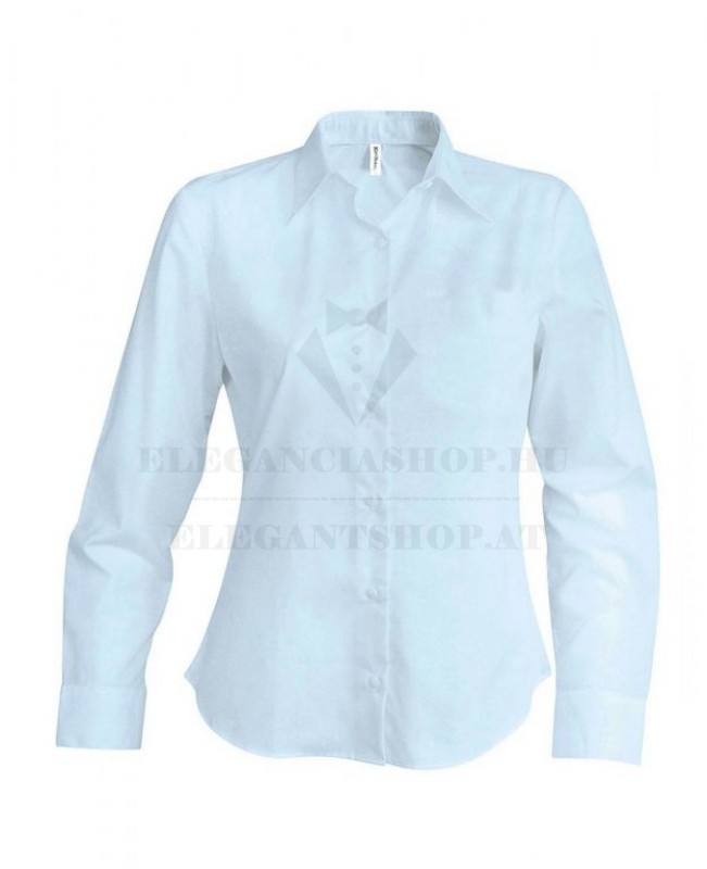   Pamut puplin női h.u ing - Halványkék Női ing,póló,pulóver