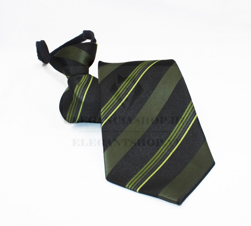   NM Állítható gyereknyakkendő - Zöld csíkos