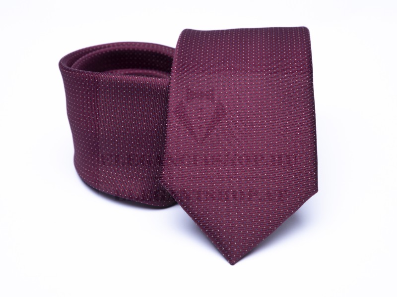 Prémium nyakkendő - Burgundi aprópöttyös