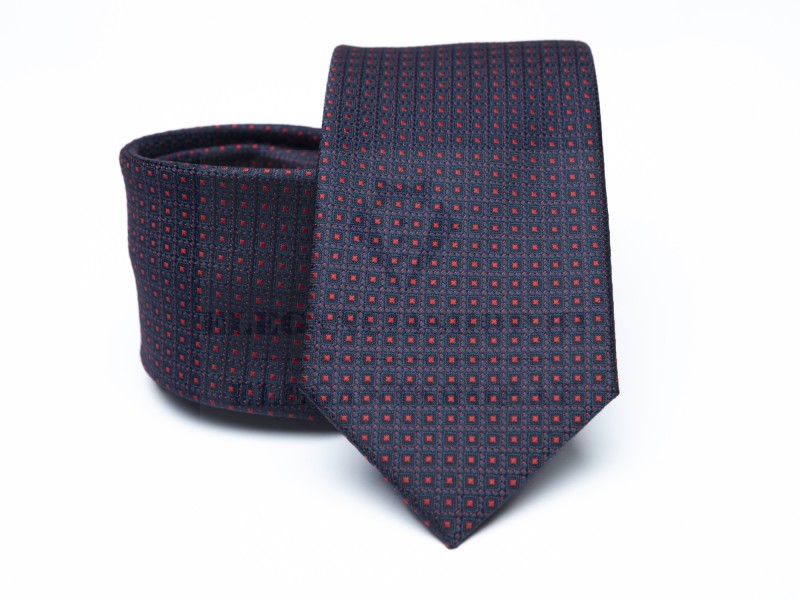 Prémium nyakkendő - Kék-piros pöttyös