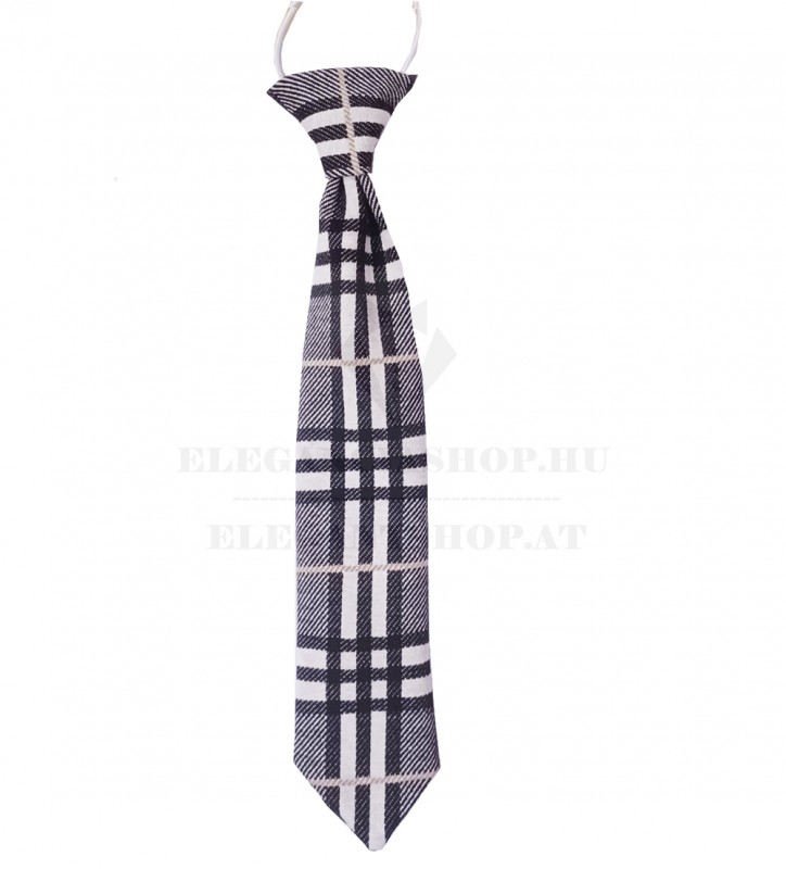  Gumis gyapjú gyereknyakkendő - Skótkockás Gyerek nyakkendők