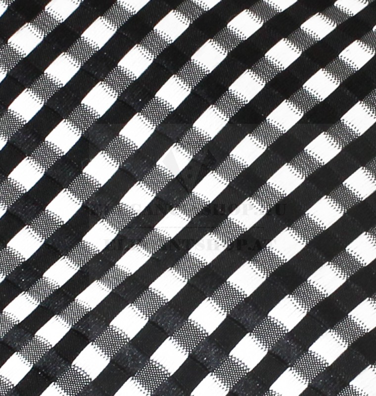    NM slim nyakkendő - Fekete-fehér kockás Kockás nyakkendők