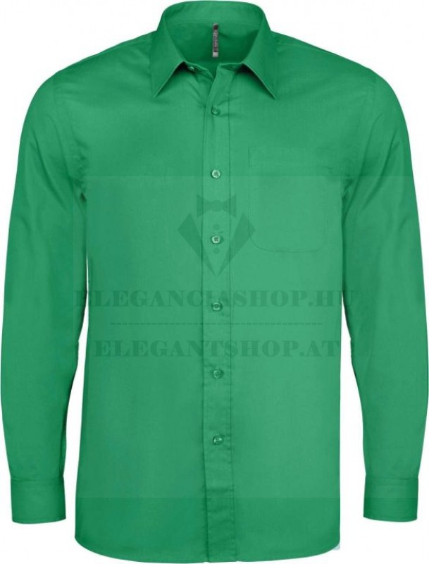 Férfi h.u comfort fitt ing - Fűzöld Egyszínű ing