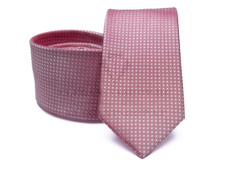        Prémium selyem nyakkendő - Rózsaszín pöttyös