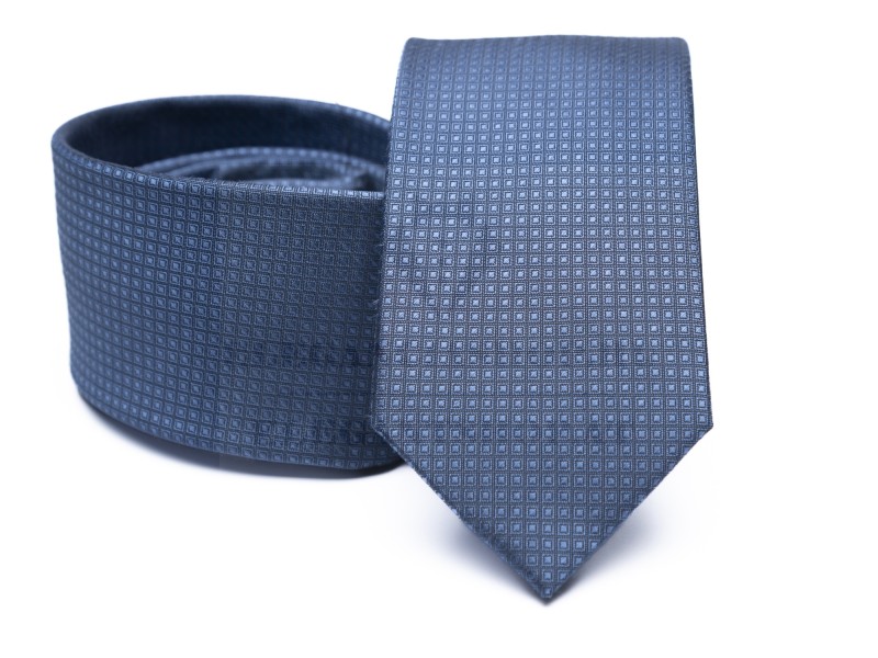 Prémium selyem nyakkendő - Kék aprómintás Selyem nyakkendők