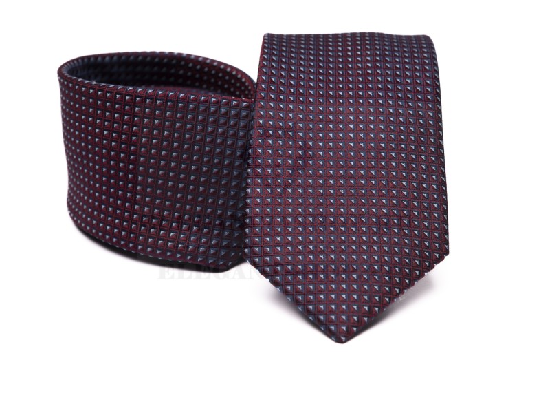        Prémium selyem nyakkendő - Sötétbarna aprómintás Aprómintás nyakkendő