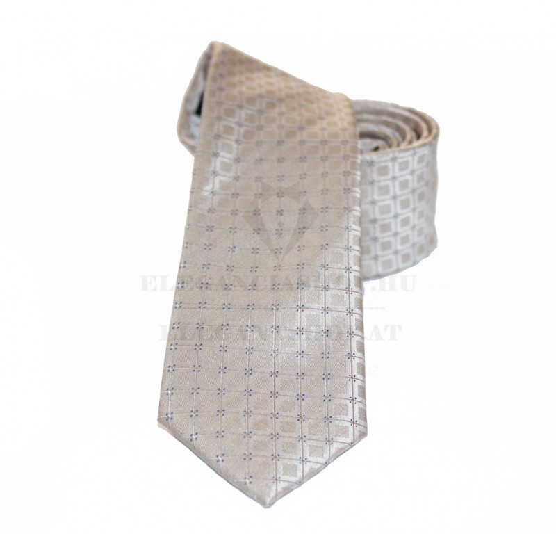              Goldenland slim nyakkendő - Natur mintás Csíkos nyakkendő