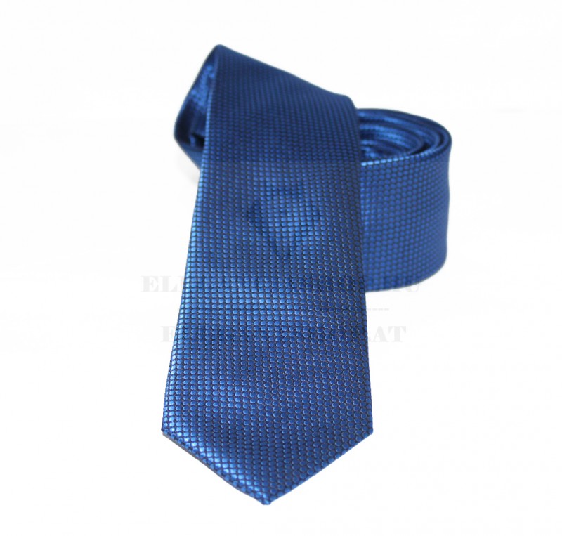               Goldenland slim nyakkendő - Farmerkék szövött Egyszínű nyakkendő