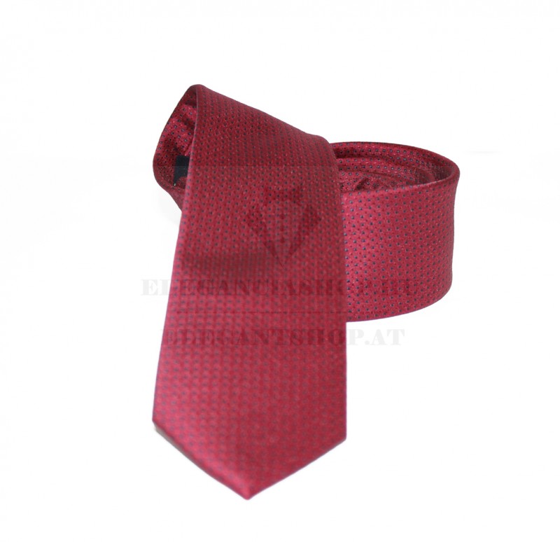               Goldenland slim nyakkendő - Meggypiros Egyszínű nyakkendő