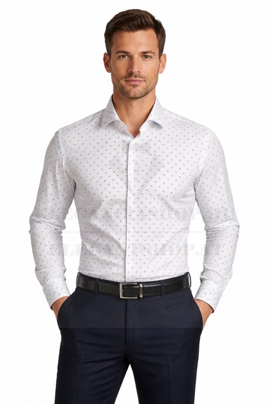 NM h.u slim elasztikus ing - Fehér aprómintás Mintás ing NM h.u slim elasztikus ing - Fehér aprómintás Mintás ing