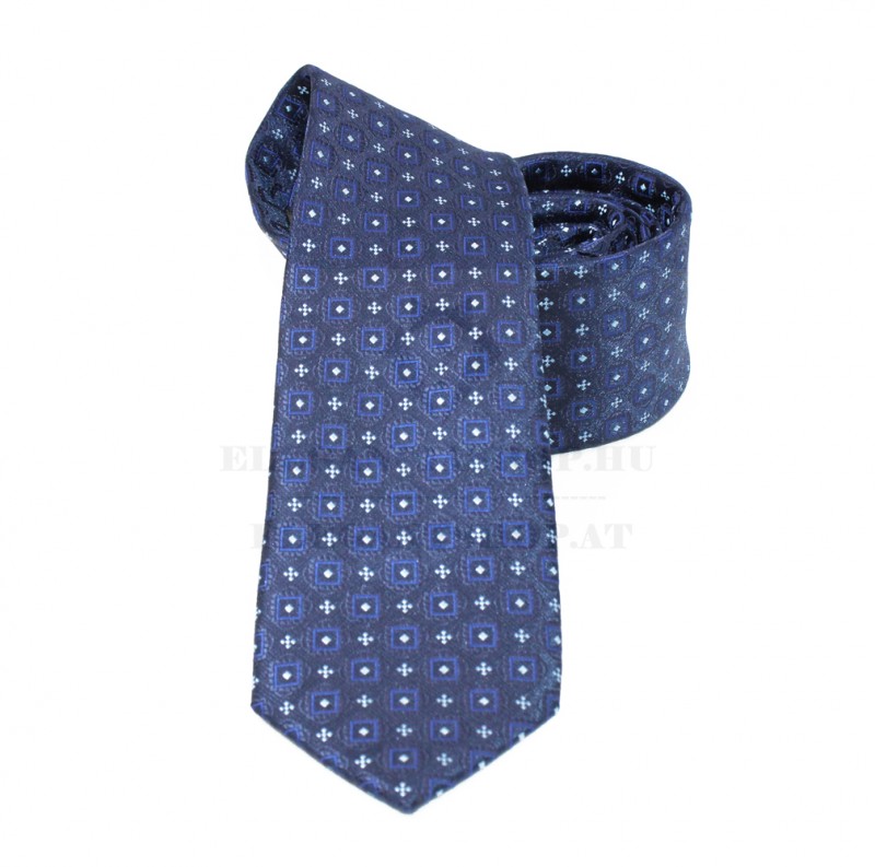                    NM slim szövött nyakkendő - Kék aprómintás