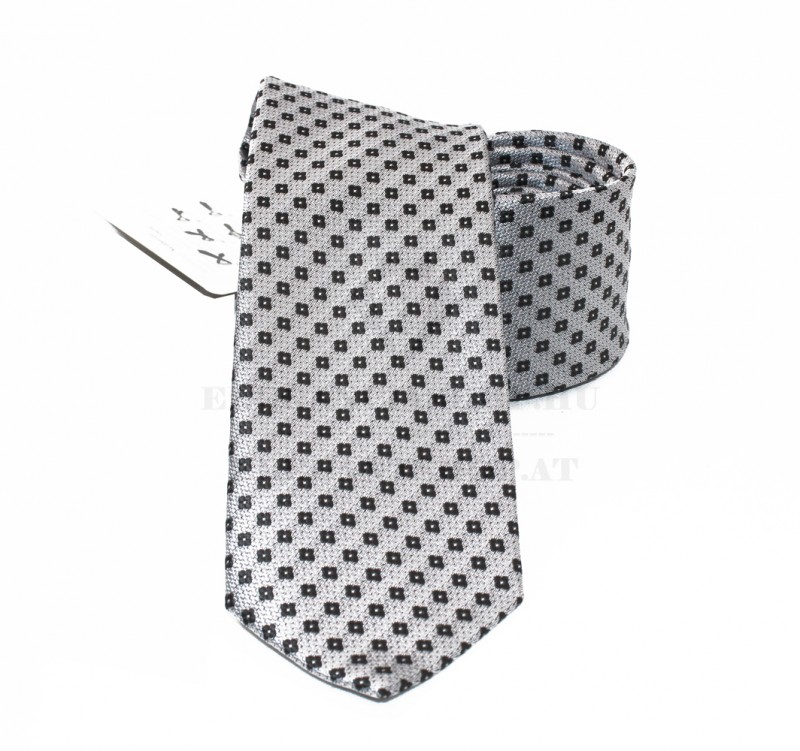                        NM normál nyakkendő - Ezüst kockás