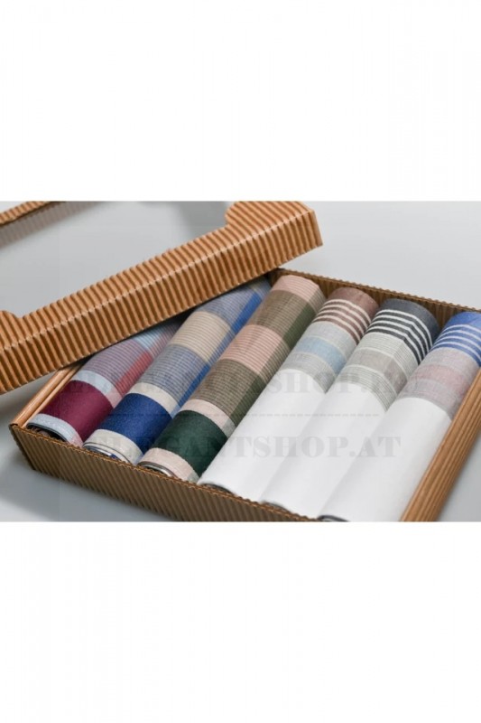 Ajándék zsebkendő szett - 6 db/csomag Ajándék zsebkendő szett - 6 db/csomag