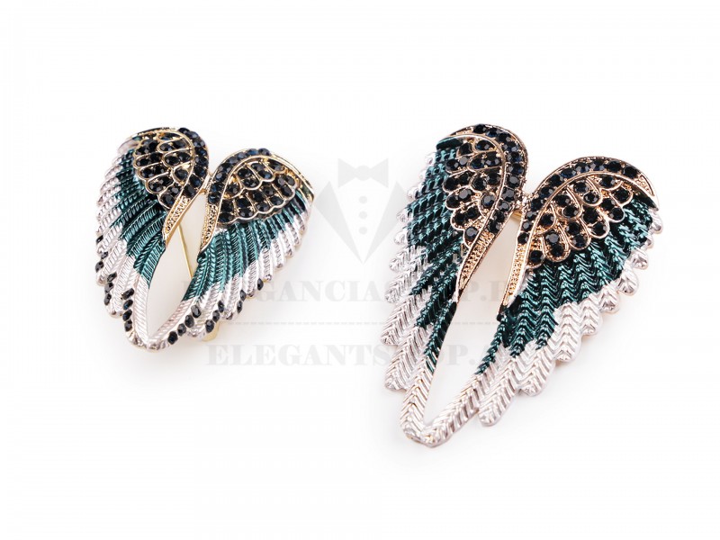 Csiszolt köves bross -  Szárny Kitűzők, Brossok