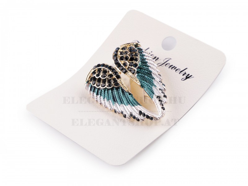 Csiszolt köves bross -  Szárny Kitűzők, Brossok