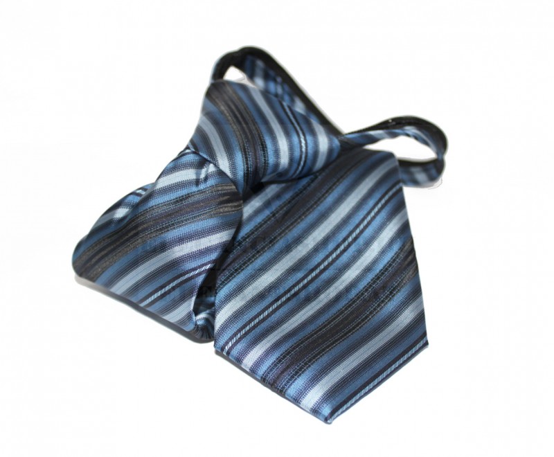  NM Állítható gyereknyakkendő - Kék csíkos Gyerek nyakkendők