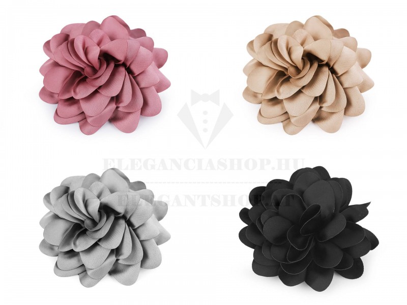 Bross szatén virág Ékszer, hajdísz Bross szatén virág Ékszer, hajdísz