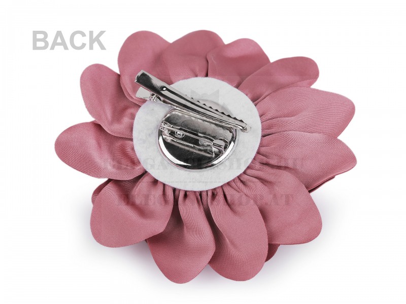 Bross szatén virág Ékszer, hajdísz Bross szatén virág Ékszer, hajdísz