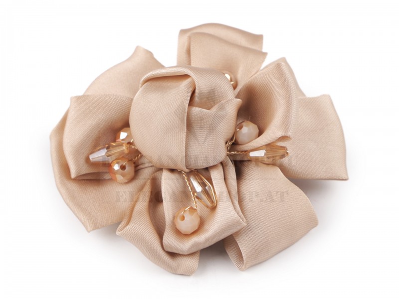 Bross szatén virág csiszolt kövekkel Ékszer, hajdísz Bross szatén virág csiszolt kövekkel Ékszer, hajdísz