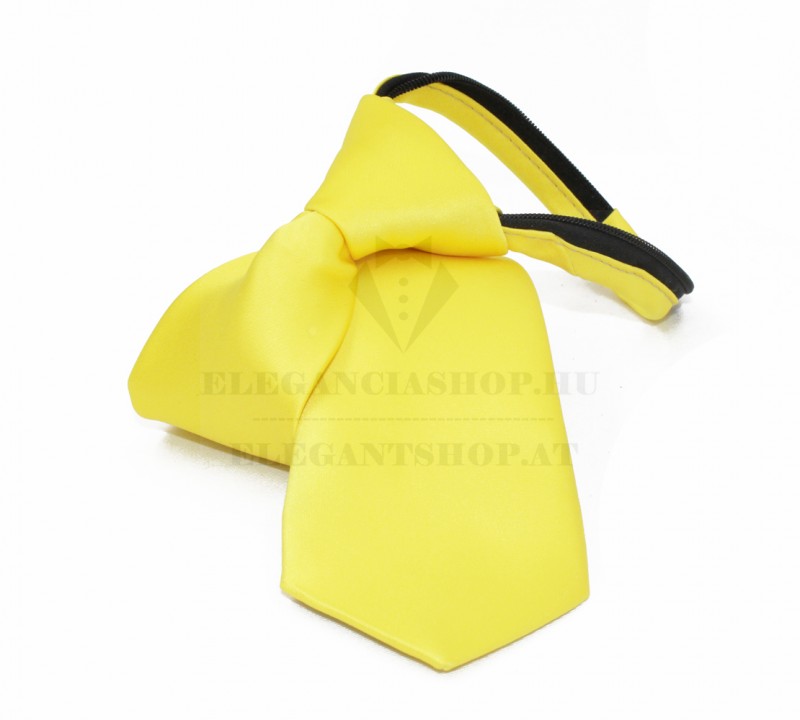NM Állítható szatén gyerek/női nyakkendő - Sárga NM Állítható szatén gyerek/női nyakkendő - Sárga
