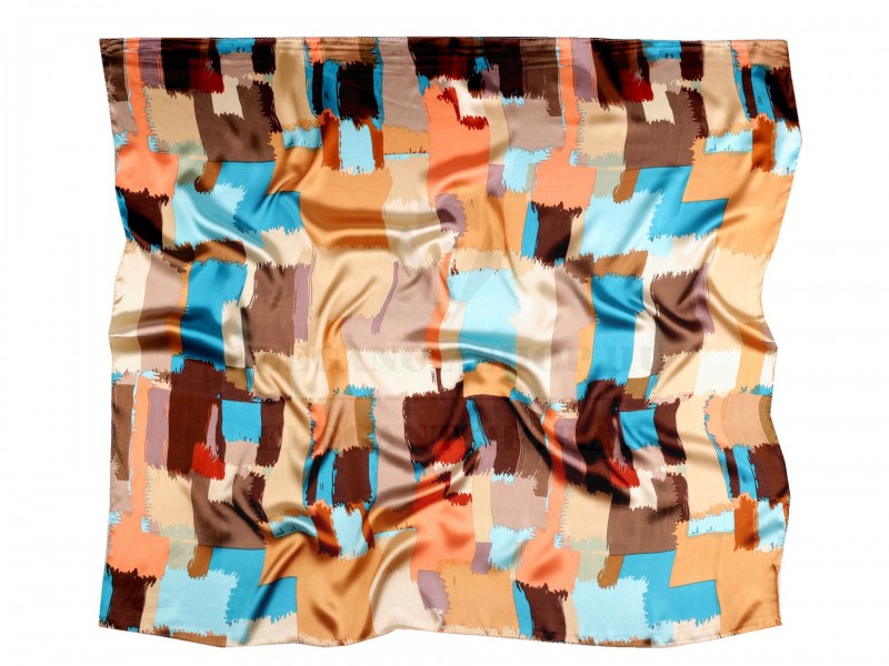 Szatén kendő - Szines mintás Női divatkendő és sál