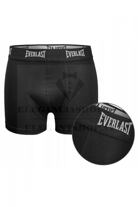     EVERLAST FÉRFI BOXER - Fekete Férfi zokni, fehérnemű