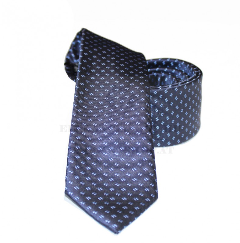                    NM slim szövött nyakkendő - Kék aprómintás